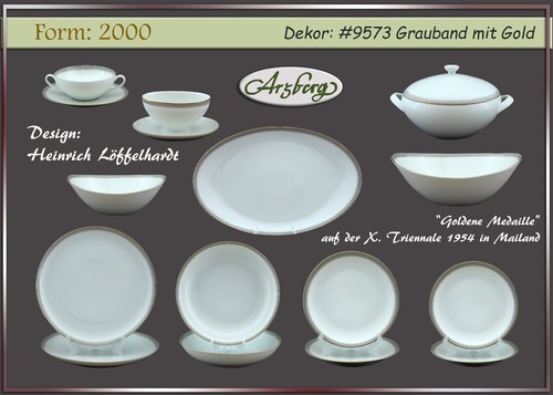 Arzberg 2000 nastro grigio - , con