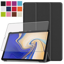 Custodia protettiva + vetro temperato 9H per Samsung Galaxy Tab S4 10.5 2018 Smart Cover -3