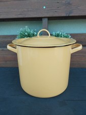 Pentola smaltata giallo - pentola,