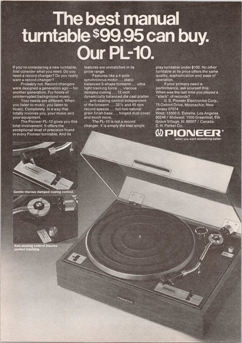 Pioneer giradischi - pl-10,