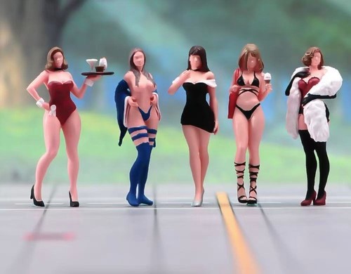 Painted figure model - painted,