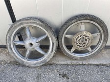 COPPIA CERCHI RUOTE DISCO TAMBURO APRILIA SCARABEO 100 2T 1999-2002 (VW316)