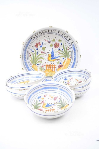 Deruta bowl set - bowl, deep