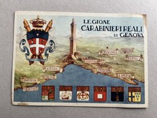 C) Cartolina militare Legione Carabinieri Reali Genova macchia 