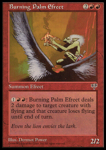 Burning palm efreet mirage - palm,
