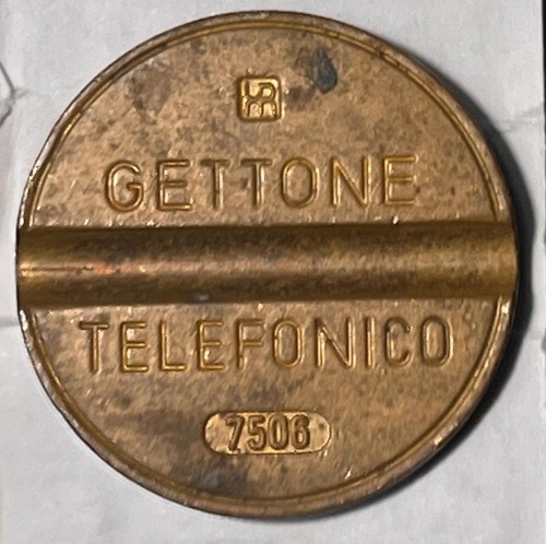 Gettone telefonico con segno - telefonico,