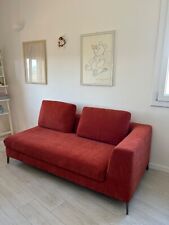 Samoa Divano moderno a 3 Posti con Cuscini Imbottiti e Gambe in Acciaio