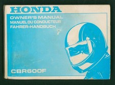 Honda CBR600F-W (1998) Manuale Proprietario Fabbrica Piloti Libretto CBR 600 F PC31 F3 FP18