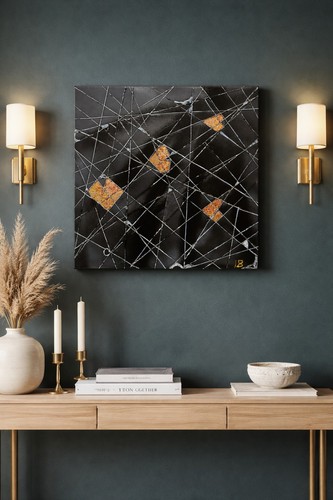 Quadro moderno dipinto mano - moderno,