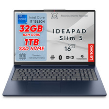 Lenovo Ideapad slim 5 Blue, i7 13Th, DDR5 32Gb, 16.0 FHD+, SSD 1Tb, Win11 Pro