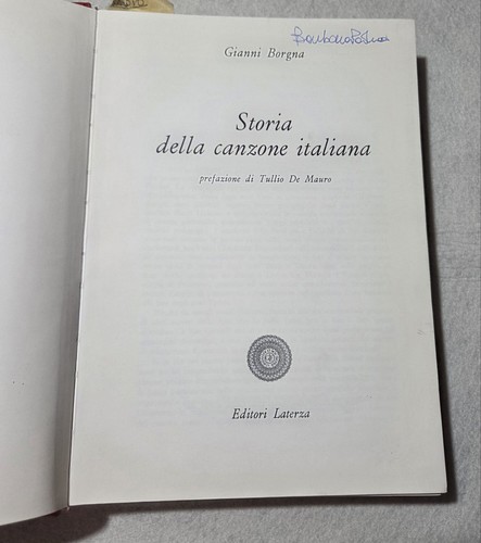 Storia della canzone - , italiana
