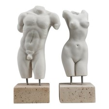 Set Corpo di Apollo e Afrodite Torso Erotico Greco Fuso Statua Scultura in Marmo