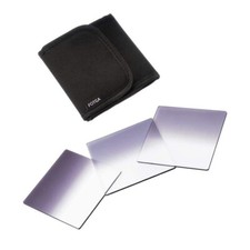 FOTGA Kit Filtro ND Gradual 4x4" (ND2+ND4+ND8) per Scatola Opaca - Custodia a 3 Slot Inclusa