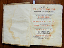 1730-J. M. J. Fragmentorum Theologico-Moralium-BADALINI GIOVANNI BATTISTA+