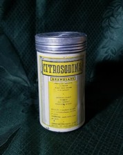 BARATTOLO ALLUMINIO CITROSODINA GRANULARE 100 GR. LABORATORI MAESTRETTI ANNI '60