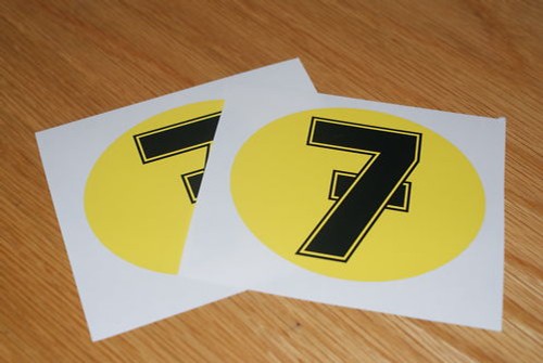 Adesivi barry sheene numero - adesivi,