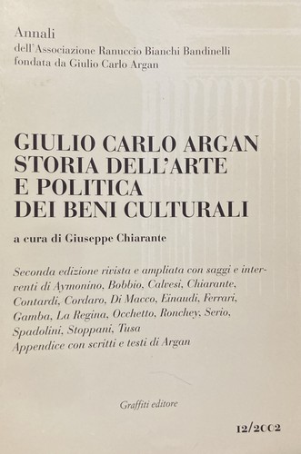 Giulio carlo argan storia - carlo,