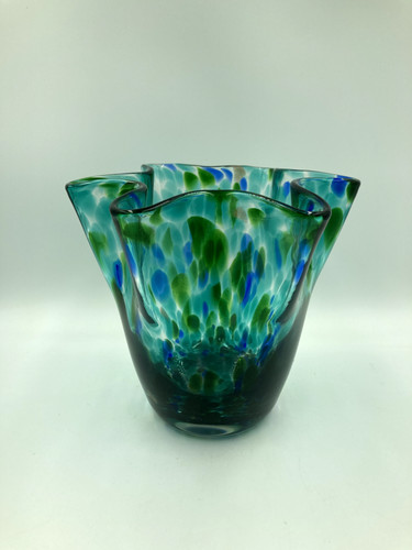 Murano venetian glass vase - glass,