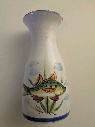 Caraffa vaso ceramica - , pesce