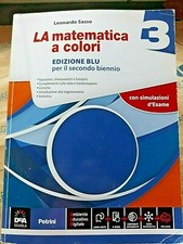 LA MATEMATICA A COLORI VOL. 3 EDIZIONE BLU PER SECONDO BIENNIO - SASSO - PETRINI