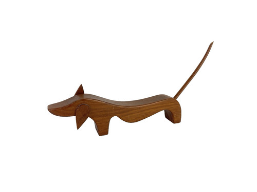 Bassotto legno teak - bassotto,