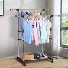 APPENDIABITI stender doppio SALVASPAZIO con ruote Attaccapanni REGOLABILE 72 130