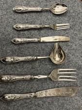 servizio posate argento 800