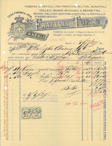 Fattura int fratelli - fattura, turco