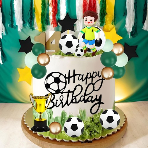 Set decorazione torta calcio - set,