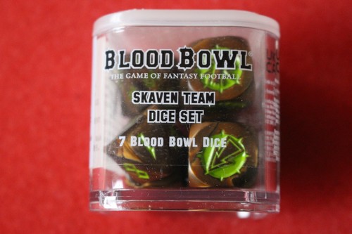 Blood bowl skaven team - blood, dice