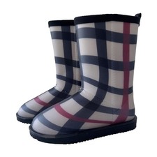 Bambine Donna Plaid Stivali