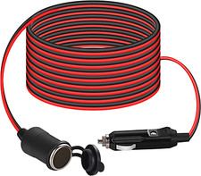 4 Metri Cavo Di Prolunga 20AWG Presa Accendisigari Adattatore 12V Spinotto 