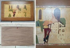 Quadro in legno intarsiato