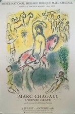 Original 1987 Chagall Poster