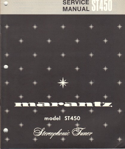 Manuale servizio marantz - manuale, di