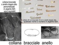 argento 925  collana o