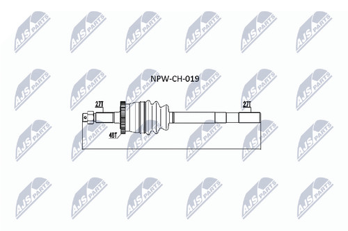 Albero motore nty npw - nty, npw-ch-019