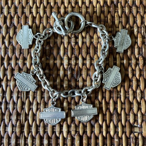 Bracciale harley davidson logo - bracciale,