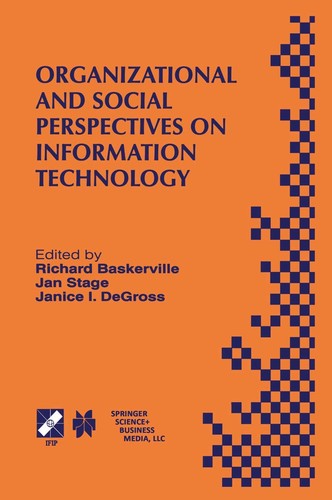 Organizational and social - and,