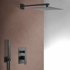 Set doccia completo nero opaco