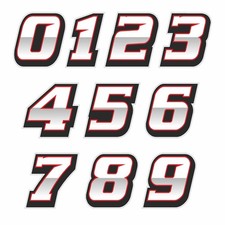 ADESIVO NUMERO RACING VINILE