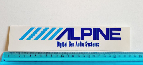 Adesivo alpine car audio - alpine,