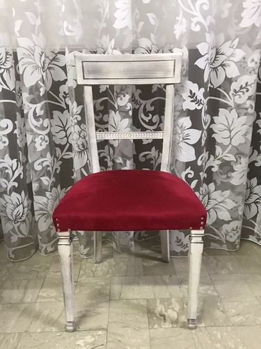Sedia shabby chic rosso - sedia,