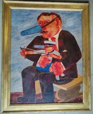 Franz Borghese, olio su tela, cm 70 x 90