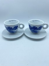 Coppia Tazze Cappuccino - Rufus Willis pistoletto illy collection 2005 .