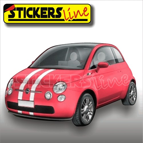 Fasce adesive fiat 500 strisce - adesive,