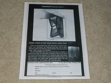 Pubblicità Klipsch Klipschorn, 1976, 1 pagina, articolo, nota basso 32 piedi!