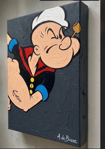 Quadro maradona pop art - quadro, popeye