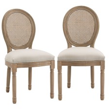 HOMCOM Set 2 Sedie Salotto