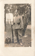 Cartolina 1.WK Tedesco Soldato Con Artiglieria Elmo Chiodato Sachsen Dresda